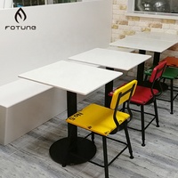 Meubles de restaurant, surface solide en Corian, dessus de table en résine époxy