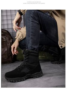 Bottes Tactiques Homme Style <span class=keywords><strong>D</strong></span>ésert pour <span class=keywords><strong>Randonnée</strong></span> en Plein Air et Alpinisme, Respirantes, Imperméables, en Caoutchouc Souple pour l'<span class=keywords><strong>Hiver</strong></span> - Product Image 6