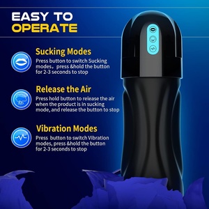 Masturbatore Maschile a Suzione con Pompa per Pene, 10 Vibrazioni e 5 Livelli di Suzione, Canale Vibrante in TPE Super Morbido da 6.7 Pollici, Masturbatore Maschile a Mani Libere - Product Image 4