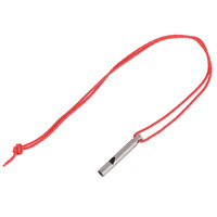 Sifflet de survie en titane pur avec cordon - Léger, portable, haute fréquence pour le camping en plein air et les situations de secours