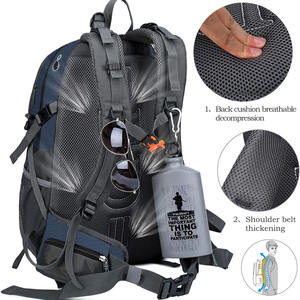 Personalisierbarer Unisex Wanderrucksack 40L, Wasserdichter, Leichter Rucksack zum Wandern, Campen und Reisen für Damen und Herren - Product Image 5