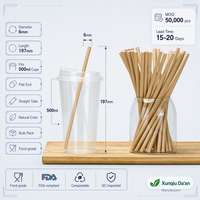 Pailles en papier biodégradables, recyclables, emballées individuellement, de qualité alimentaire, compostables pour le thé au lait, le café, les smoothies