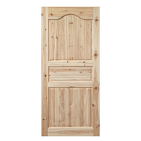 Porte intérieure en bois massif de sapin rustique antique, porte en bois brut massif pour la rénovation de maisons anciennes