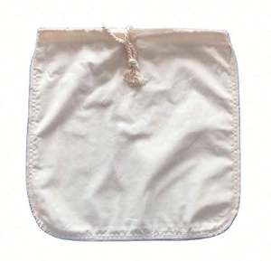 Sac à lait de noix de chanvre 100% biologique réutilisable durable écologique filtre à mailles fines pour la cuisine lait végétalien - Product Image 1