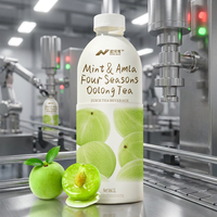 Boissons aromatisées au thé Oolong Menthe & Amla Quatre Saisons, faibles en gras, en vrac, OEM, ODM, avec emballage personnalisé, fournisseur de boîtes, bouteilles et gobelets