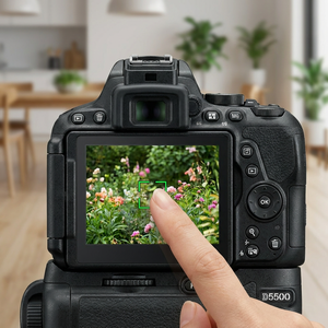 Para <span class=keywords><strong>D5500</strong></span> DSLR con Kit de Lente VR de 18-140 mm, Pantalla Táctil de 24MP, WiFi, Casi Nueva, 1 Año de Garantía - Product Image 2