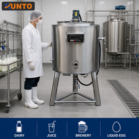 Pasteurisateur à plaques 100L en acier inoxydable 304, stérilisateur de lait et de jus, machine à commande numérique PLC PID pour aliments et boissons, garantie 1 an