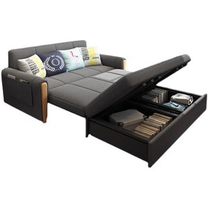 Sofá <span class=keywords><strong>Cama</strong></span> de Tela Multifuncional de Estilo Moderno y Alta Calidad, Sofá <span class=keywords><strong>Cama</strong></span> Plegable para Sala de Estar con Almacenamiento para Apartamentos Pequeños - Product Image 3