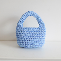 2025 haute qualité mode coréenne femmes main Crochet sac luxe Simple fil laine fermeture ouverte pour plage voyage utilisation