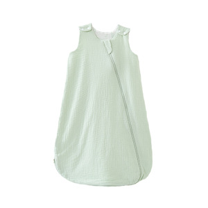 IDBABY Candy Teddy Gilet unisexe 2 couches à fermeture éclair pour nouveau-né, en coton fin d'été, anti-humidité, sans manches, pyjama-<span class=keywords><strong>gigoteuse</strong></span> pour bébé - Product Image 1