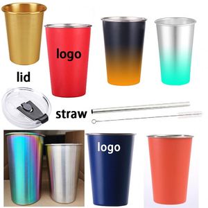 Gobelet en aluminium jetable de 8 oz et 12 oz (350 ml) pour café, bière, concerts, avec logo, pour boissons froides, recyclable, changeant de couleur, vente en gros - Product Image 1