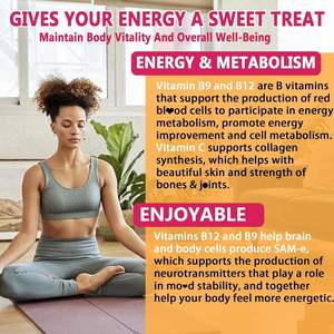 Oem ויטמין b12 gummies להגביר אנרגיה תפקוד העצבים ממתקים לשפר פוקוס תומך אנרגיה & תאים אדומים ייצור חילוף חומרים - Product Image 6