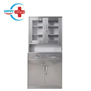 HC-M072 Hospital Furniture Medical Equipment Apparatus Cupboard 304 Stainless Steel Medicine Cabinet