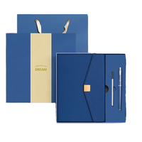Ensemble cadeau de luxe pour carnet de notes exécutif, journal, planificateur, stylo, avec logo personnalisé, promotions, entreprise, écologique, papier A5, impression UV