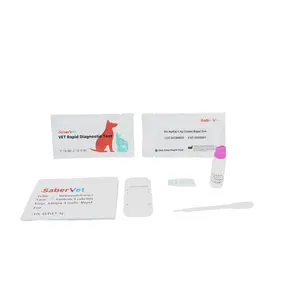 Dierenarts Elisa Test Kitleri Infectieziekte Testkit Fiv Ab/Felv Ag Home Cat Fiv/Felv Cat Biotech Fiv Snelle Testkits