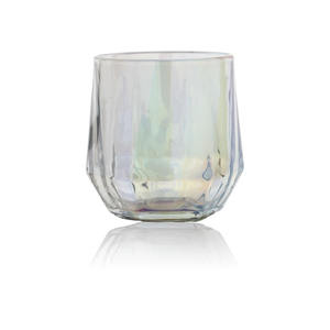 Verre à boire transparent à six pans coloré en gros pour la maison, idéal pour la bière, le jus et le thé dans le salon - Product Image 1