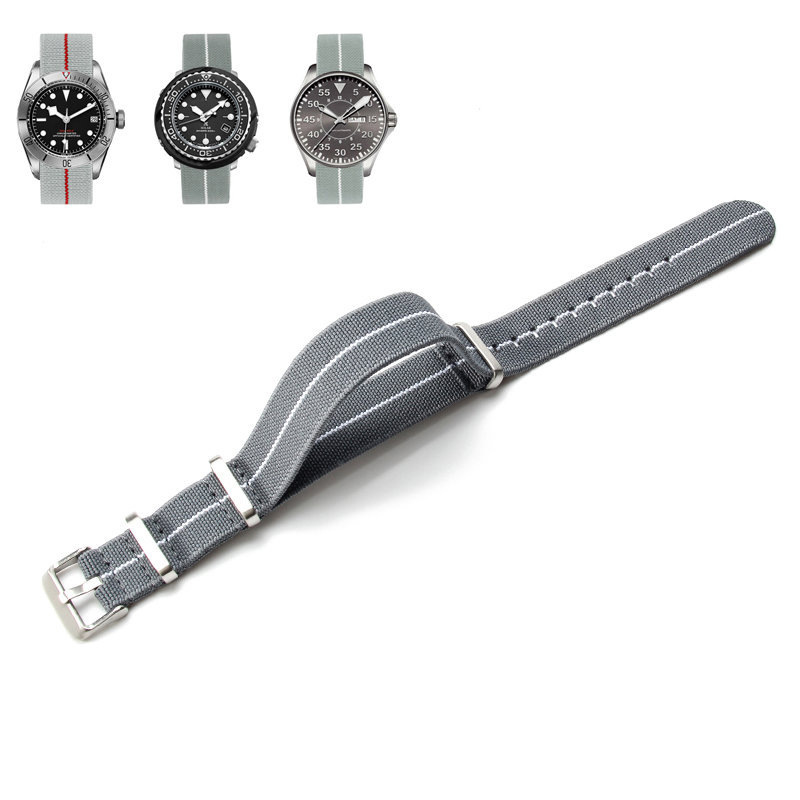 garmin marq nylon strap navy striped