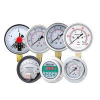 SY YB Analog Pressure Gauge Stainless Steel Housing Axial Installation Stable Readout 1/4" Connection 1.6% Accuracy 0.1~100Mpa