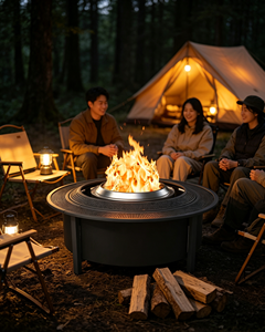 Heavy Duty 52.6 Inch <b>Fire</b> <b>Pit</b> Surround Tabletop Portable Metal Mesh <b>Fire</b> <b>Pit</b> Safety Barrier with Extra Space for Outdoor Patio - Product Image 4