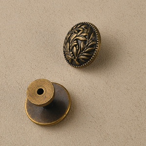 Penarik laci lubang tunggal-pegangan cincin hitam & putih gaya antik Tiongkok untuk lemari minimalis Modern & lemari - Product Image 2