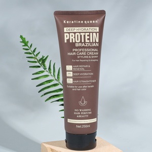 Traitement capillaire à la kératine de qualité supérieure OEM - Crème volumisante et épaississante 2-en-1 et après-shampoing réparateur nourrissant et hydratant - Product Image 1
