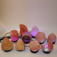 Lampe de sel de l'Himalaya sculptée USB pour la méditation, le yoga, l'aromathérapie, veilleuse musicale ange de l'amour, décoration de chambre, cadeau pour femmes et hommes