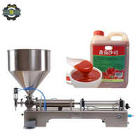 Remplisseuse pneumatique de liquides et de pâtes pour petites usines |   Yaourt, beurre, crème, sauce tomate et produits chimiques