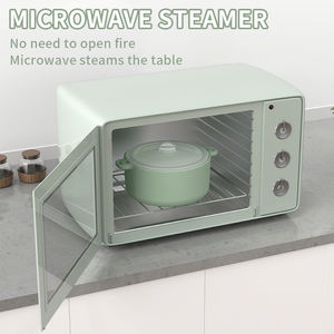 Gadgets de cocina creativos resistentes al calor de grado alimenticio, cuenco de pescado al vapor de silicona, horno <span class=keywords><strong>microondas</strong></span>, vaporizador de silicona con tapa - Product Image 4
