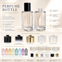 Flacon de parfum transparent de qualité supérieure 30ml 50ml 100ml vide pour l'emballage de produits de soin personnel avec un élégant bouchon en bois