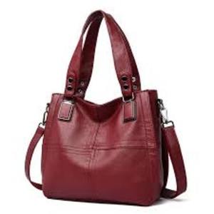 Elegant Women Handbag With Faux Leather Finish Decorative Tassel Trim Secure Zipper Closure Wide Storage Space Shoulder <b>Purse</b> - Product Image 4
