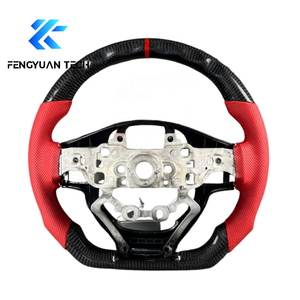 Volante Deportivo Personalizado de Fibra de Carbono Rojo y Negro con Base Plana para Kia K5 <span class=keywords><strong>Gt</strong></span> <span class=keywords><strong>Line</strong></span> K1 K2 K3 K4 2021 2022 2023 2024 2025 - Product Image 1