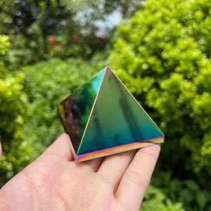 Pirámides de Obsidiana Aura Curativa al por Mayor, Pirámides de Cristal de Obsidiana Pulida de Egipto Talladas para la Sanación - Product Image 6