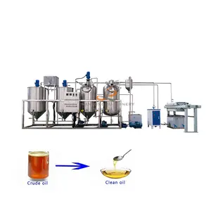 Máquina profissional de aço inoxidável para refinaria de óleo de palma de soja e girassol tanques de refino de óleo