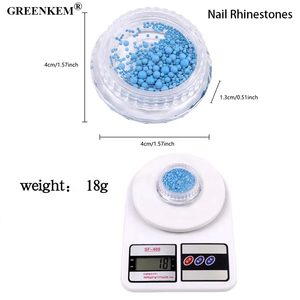 <span class=keywords><strong>Mini</strong></span> perles en acier <span class=keywords><strong>Macaron</strong></span> décorations pour ongles ensemble mélange taille or argent or Rose or acier inoxydable Caviar perles ongles strass - Product Image 2