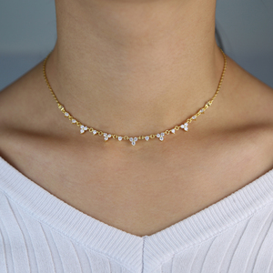 Di modo stunning colorful gioielli In Oro riempito rosso <span class=keywords><strong>blu</strong></span> bianco verde triangolo stazione della cz di fascino della cz della collana nuovo - Product Image 3
