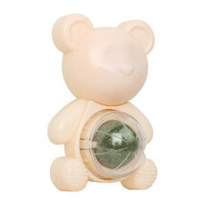 New Design Cute Catnip Ball Toy for Kittens Lion Cats Sustainable <b>PP</b> Wall Ball for Chew Lick & Relax - Product Image 3