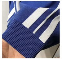IStapromo hadiah musim panas rajutan es sutra Polo kemeja kasual Slim Fit kasual setengah lengan bergaris kontras lengan pendek untuk pria