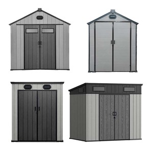 Caseta de Almacenamiento de <span class=keywords><strong>Resina</strong></span> para Exteriores Resistente a la Intemperie, con Puerta Individual y Piso - Product Image 5
