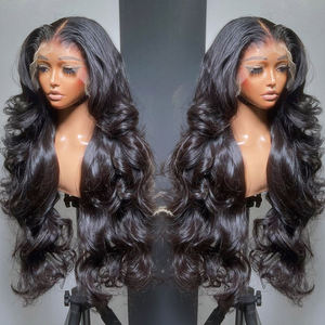Perruques en cheveux humains lisses HD avec dentelle pré-coupée effet seconde peau, tissages et perruques à ligne de cheveux naturelle, sans colle, Perruque Cheveux Humains - Product Image 4