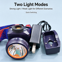 Lampe frontale LED rechargeable USB-C, étanche IP44, avec zoom, faisceau réglable, portée de 500 à 750 m, mode SOS pour le camping