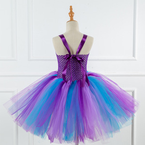 美人鱼连衣裙小女孩美人鱼短裙服装万圣节生日派对套装带头带 - Product Image 6