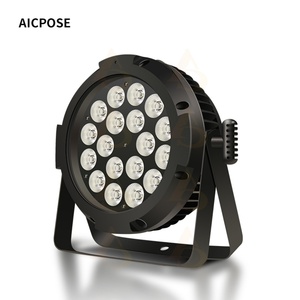 Luz LED Par RGBW de 18*12w para Producción y Fabricación AICPOSE, Resistente al Agua, Inalámbrica, DMX, para Exteriores - Product Image 1