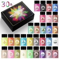 Poudre de Mica en Gros, Pigment Effet Nacré, Lot de 30 Couleurs pour Revêtement, Résine Époxy, Bricolage, Inorganique