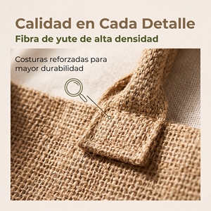 Bolsa de Yute Resistente para Actividades al Aire Libre, Diseño Práctico para Picnic y Paseos en la Playa, Acepta Personalizaciones - Product Image 3