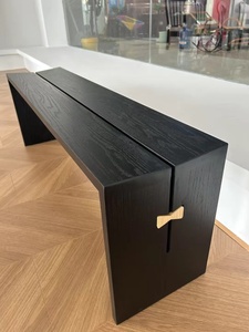 Phong cách hiện đại rắn Walnut gỗ tấm bảng vuông sống cạnh phòng ăn đồ nội thất cho nhà hoặc khách sạn sử dụng - Product Image 5