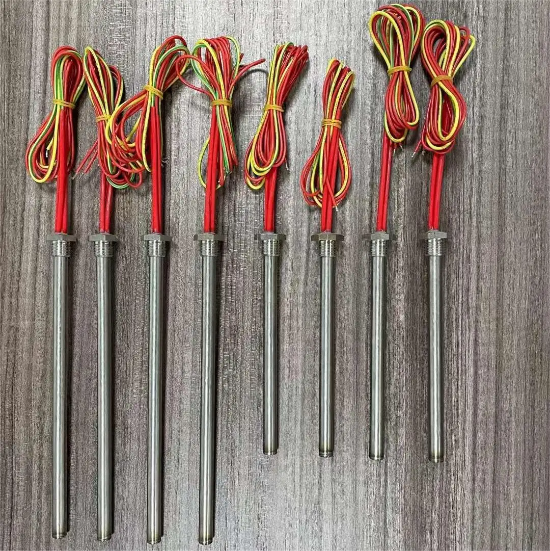 High Temperature Thermostatic Immersion Water Heater Element Heating Straight Tube PTC Electric Resistance Cartridge Wax Heater