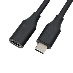<b>Usb</b> 3.2 Type <b>C</b> Male <b>To</b> Female Extension <b>Cable</b> 0.3 0.5 1 Meter Black Fast Charging Data <b>Cable</b> - Product Image 4