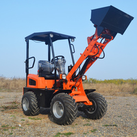 1Ton 0.8T 0.6T Batterie betriebener elektrischer Mini-Frontlader Diesel/elektrischer Radlader mit elektrischem Joystick für den landwirtschaft lichen Gebrauch