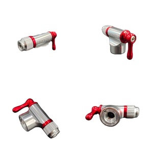 <span class=keywords><strong>Pompe</strong></span> à main mini haute pression en alliage d'aluminium avec manomètre, légère et durable, pour valves Presta, pneus de vélo de route, VTT, BMX - Product Image 2