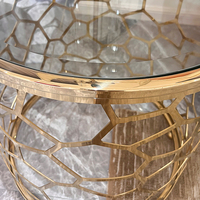 Table basse moderne haut de gamme - Verre trempé épaissi sur base en acier inoxydable pour un mobilier de luxe inspirant